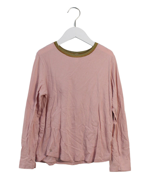 A Peach Long Sleeve Tops from Bellerose in size 10Y for girl. (Front View)