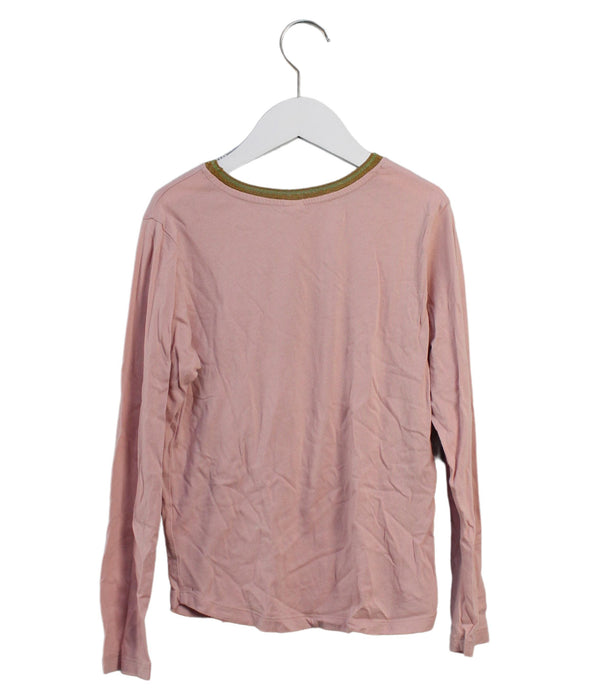 A Peach Long Sleeve Tops from Bellerose in size 10Y for girl. (Back View)