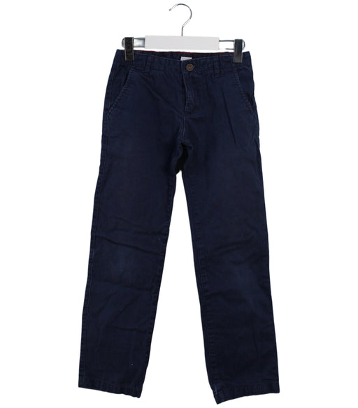 A Blue Casual Pants from Petit Bateau in size 8Y for boy. (Front View)