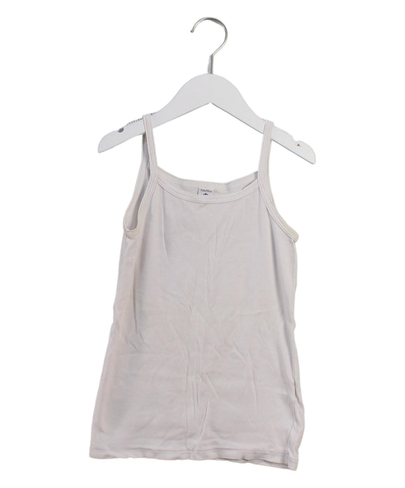 A White Sleeveless Tops from Petit Bateau in size 12Y for girl. (Front View)