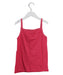 A Red Sleeveless Tops from Petit Bateau in size 12Y for girl. (Back View)