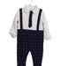 A Navy Long Sleeve Jumpsuits from Mides in size 12-18M for boy. (Front View)