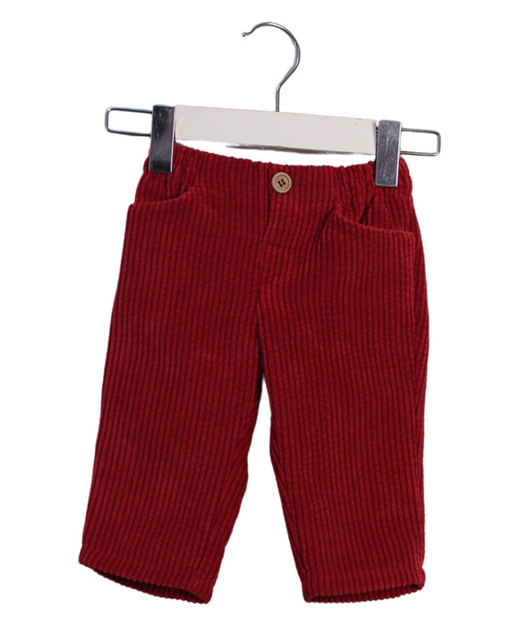 A Red Casual Pants from Fina Ejerique in size 3-6M for boy. (Front View)