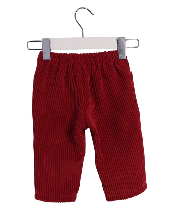 A Red Casual Pants from Fina Ejerique in size 3-6M for boy. (Back View)