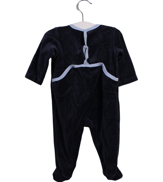 A Navy Long Sleeve Jumpsuits from Petit Bateau in size 3-6M for boy. (Back View)