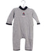 A Grey Long Sleeve Jumpsuits from Jacadi in size 3-6M for boy. (Front View)