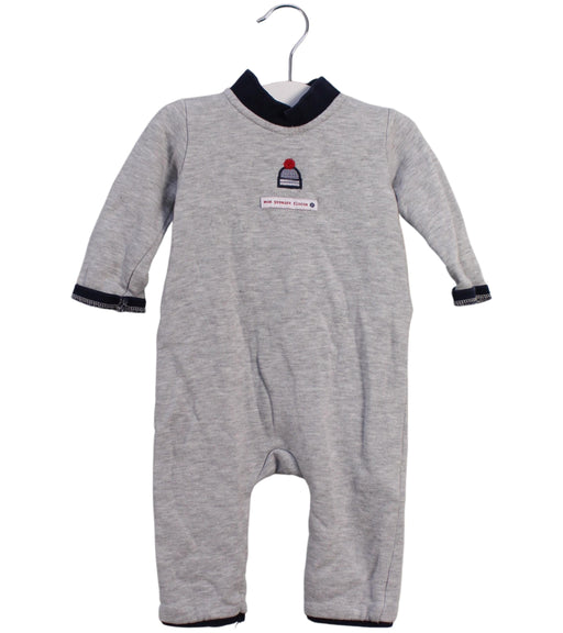 A Grey Long Sleeve Jumpsuits from Jacadi in size 3-6M for boy. (Front View)