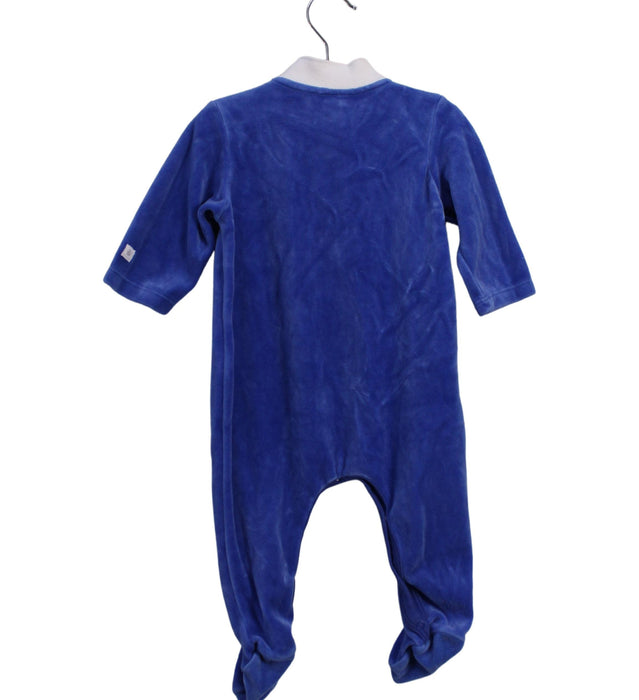 A Blue Long Sleeve Jumpsuits from Petit Bateau in size 3-6M for boy. (Back View)