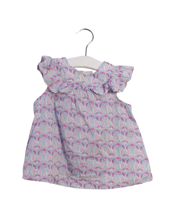 A Multicolour Sleeveless Tops from Jacadi in size 3T for girl. (Front View)