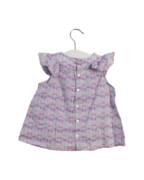 A Multicolour Sleeveless Tops from Jacadi in size 3T for girl. (Back View)