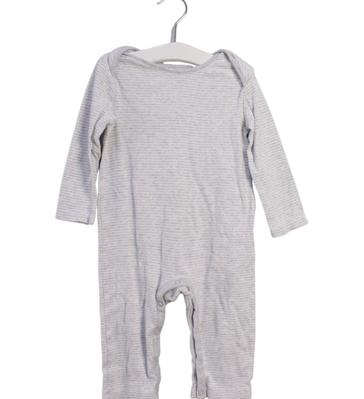 A Grey Long Sleeve Jumpsuits from The Little White Company in size 12-18M for boy. (Front View)