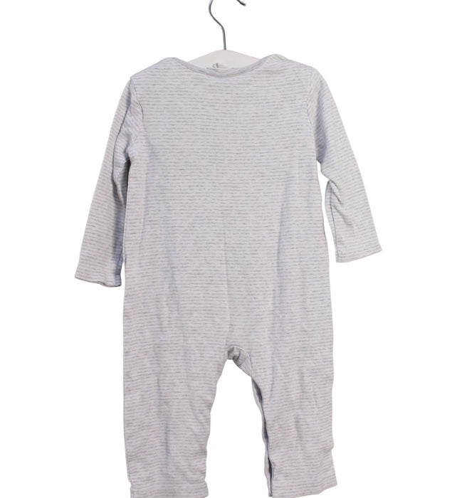 A Grey Long Sleeve Jumpsuits from The Little White Company in size 12-18M for boy. (Back View)