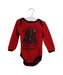 A Red Long Sleeve Bodysuits from Fabric Flavours in size 12-18M for boy. (Front View)
