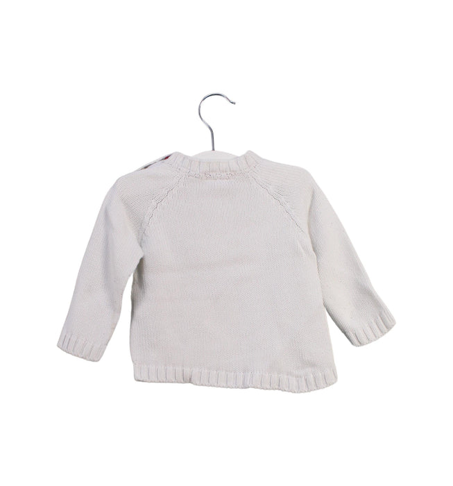 A White Knit Sweaters from Burberry in size 6-12M for boy. (Back View)