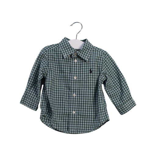 A Green Shirts from Ralph Lauren in size 6-12M for boy. (Front View)