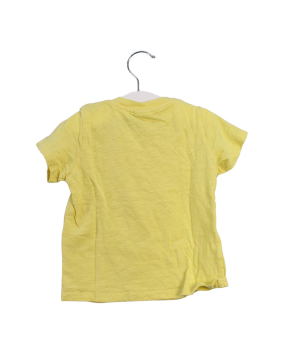 A Yellow Short Sleeve T Shirts from Seed in size 12-18M for boy. (Back View)