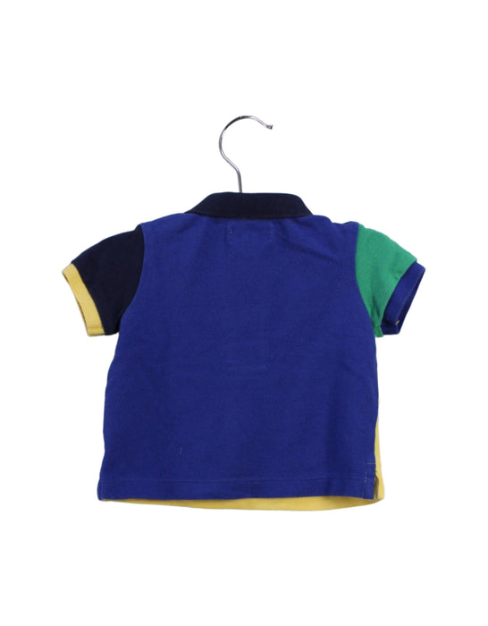 A Yellow Short Sleeve Polos from Ralph Lauren in size 0-3M for boy. (Back View)