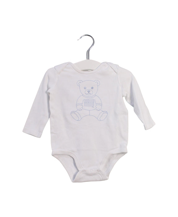 A White Long Sleeve Bodysuits from Ralph Lauren in size 3-6M for boy. (Front View)