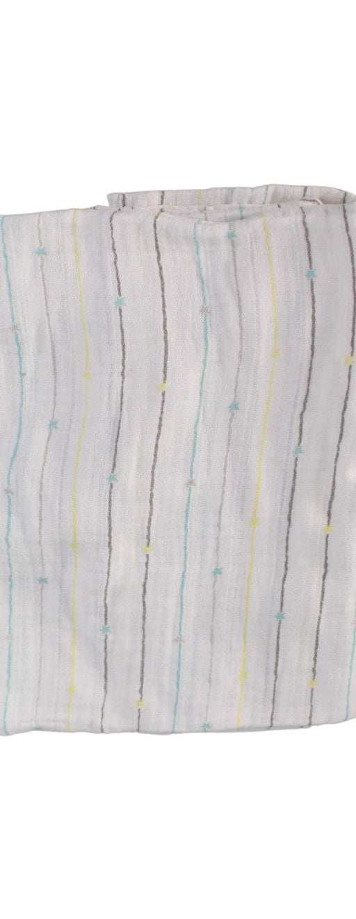 A White Swaddles from Aden & Anais in size O/S for neutral. (Front View)