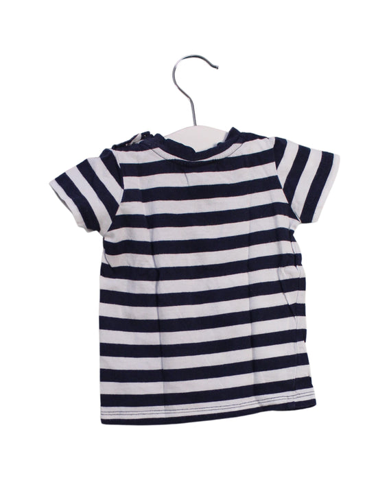 A Navy Short Sleeve T Shirts from Seed in size 0-3M for boy. (Back View)