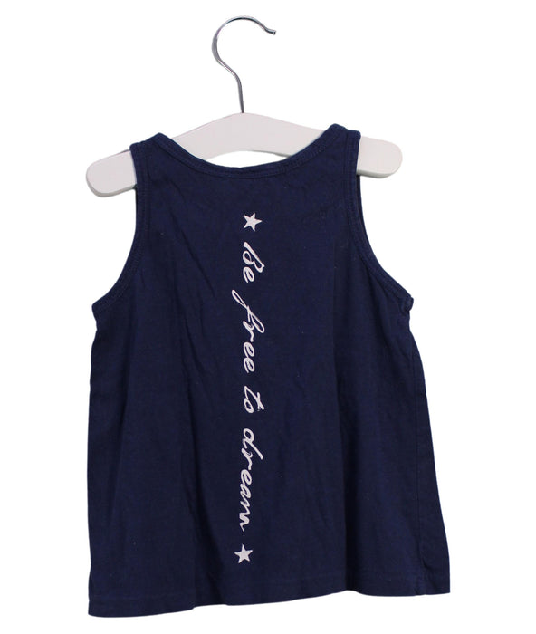 A Navy Sleeveless Tops from Ralph Lauren in size 2T for girl. (Back View)