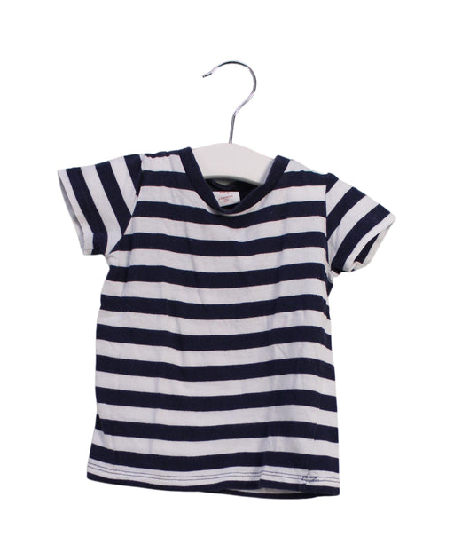 A Navy Short Sleeve T Shirts from Seed in size 0-3M for boy. (Front View)