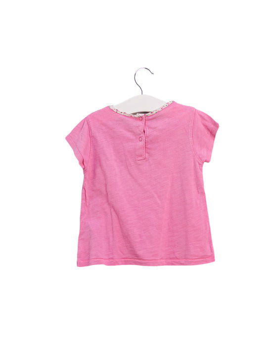 A Pink Short Sleeve T Shirts from La Compagnie des Petits in size 3T for girl. (Back View)