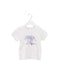 A White Short Sleeve T Shirts from Petit Bateau in size 3T for girl. (Front View)