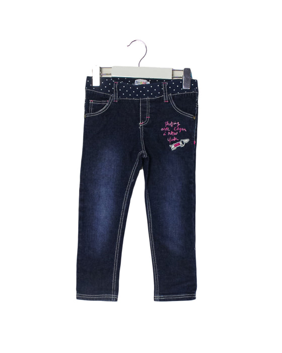 A Blue Jeans from La Compagnie des Petits in size 3T for girl. (Front View)