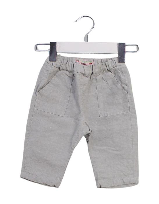 A Grey Casual Pants from Bonpoint in size 3-6M for girl. (Front View)