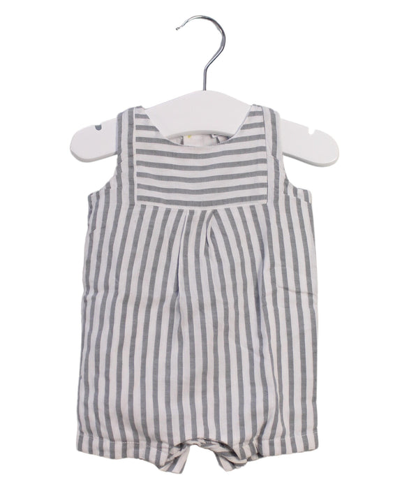 A Grey Rompers from Jacadi in size 0-3M for girl. (Front View)