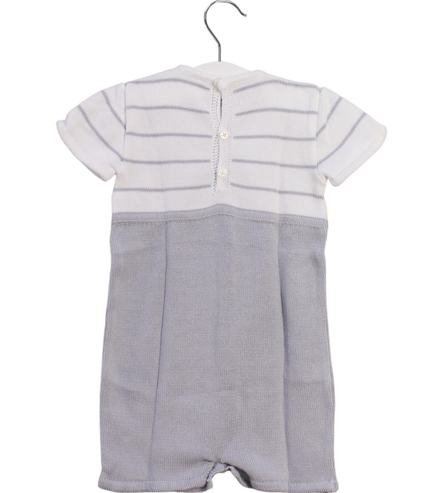 A Grey Short Sleeve Rompers from Paz Rodriguez in size 6-12M for boy. (Back View)