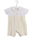 A White Short Sleeve Rompers from Kissy Kissy in size 3-6M for girl. (Front View)