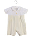 A White Short Sleeve Rompers from Kissy Kissy in size 3-6M for girl. (Front View)