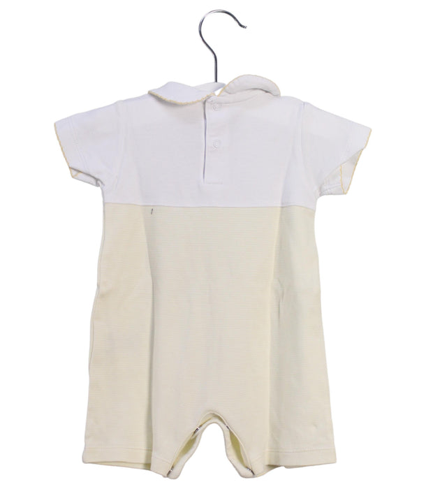 A White Short Sleeve Rompers from Kissy Kissy in size 3-6M for girl. (Back View)