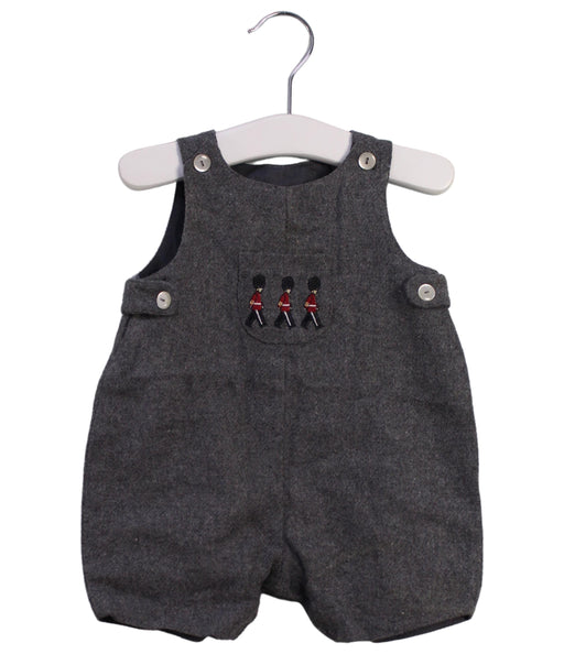 A Grey Overall Shorts from Thomas Brown in size 3-6M for neutral. (Front View)