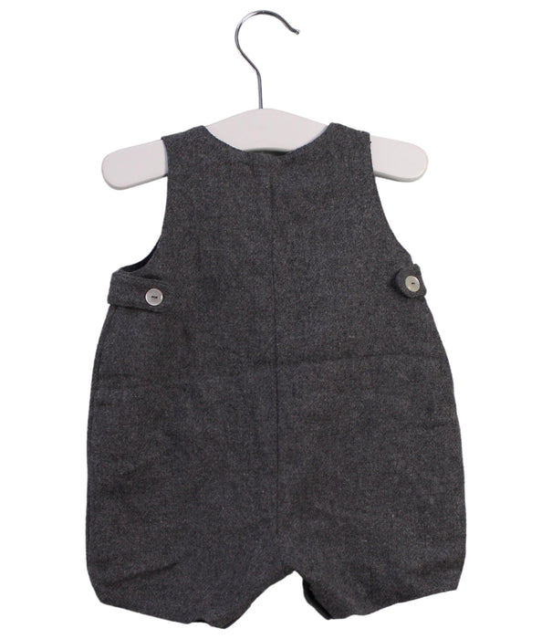 A Grey Overall Shorts from Thomas Brown in size 3-6M for neutral. (Back View)