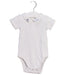 A White Short Sleeve Bodysuits from Jacadi in size 3-6M for boy. (Front View)