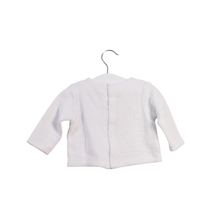 A White Long Sleeve Tops from Jacadi in size 3-6M for girl. (Back View)