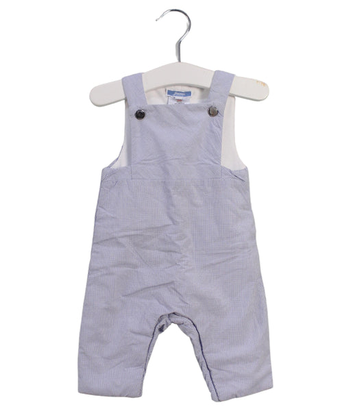 A Blue Long Overalls from Jacadi in size 0-3M for boy. (Front View)