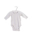 A White Long Sleeve Bodysuits from Jacadi in size 0-3M for boy. (Front View)