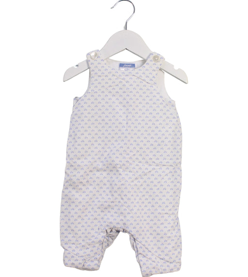 A Blue Jumpsuits from Jacadi in size 0-3M for boy. (Front View)