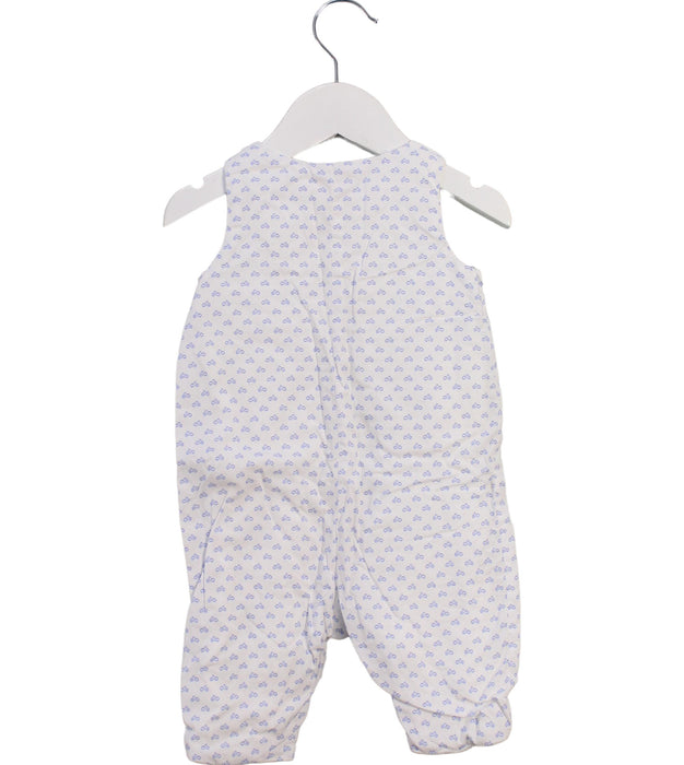 A Blue Jumpsuits from Jacadi in size 0-3M for boy. (Back View)
