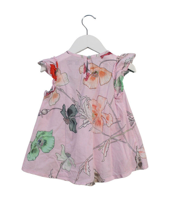 A Pink Short Sleeve Dresses from Christina Rohde in size 3T for girl. (Back View)
