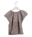 A Beige Short Sleeve Tops from PrinteBebe in size 4T for girl. (Back View)