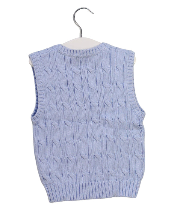 A Blue Sweater Vests from Ralph Lauren in size 6-12M for boy. (Back View)