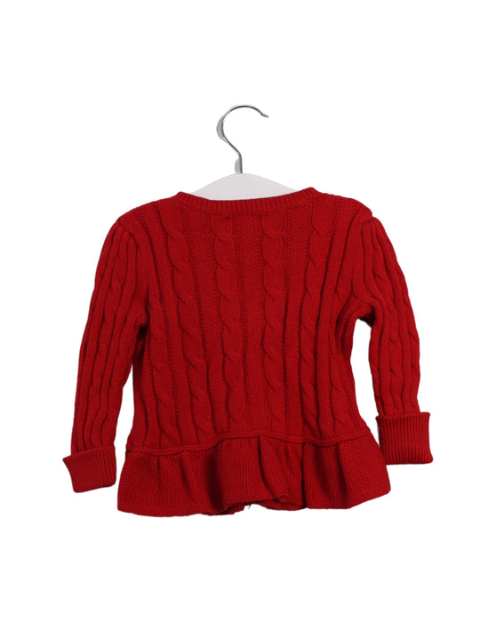 A Red Cardigans from Ralph Lauren in size 6-12M for girl. (Back View)