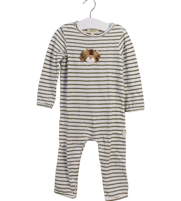 A Green Long Sleeve Jumpsuits from Albetta in size 6-12M for boy. (Front View)