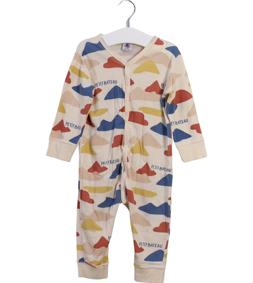 A Multicolour Long Sleeve Jumpsuits from Petit Bateau in size 12-18M for neutral. (Front View)
