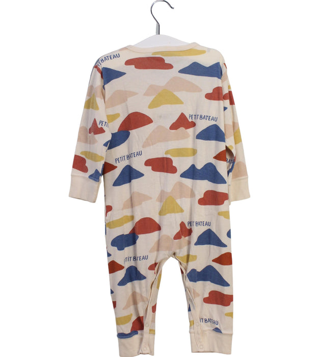A Multicolour Long Sleeve Jumpsuits from Petit Bateau in size 12-18M for neutral. (Back View)